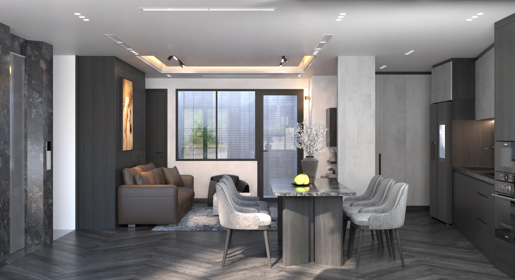 Thiết kế nhà phố 2 tầng hiện đại