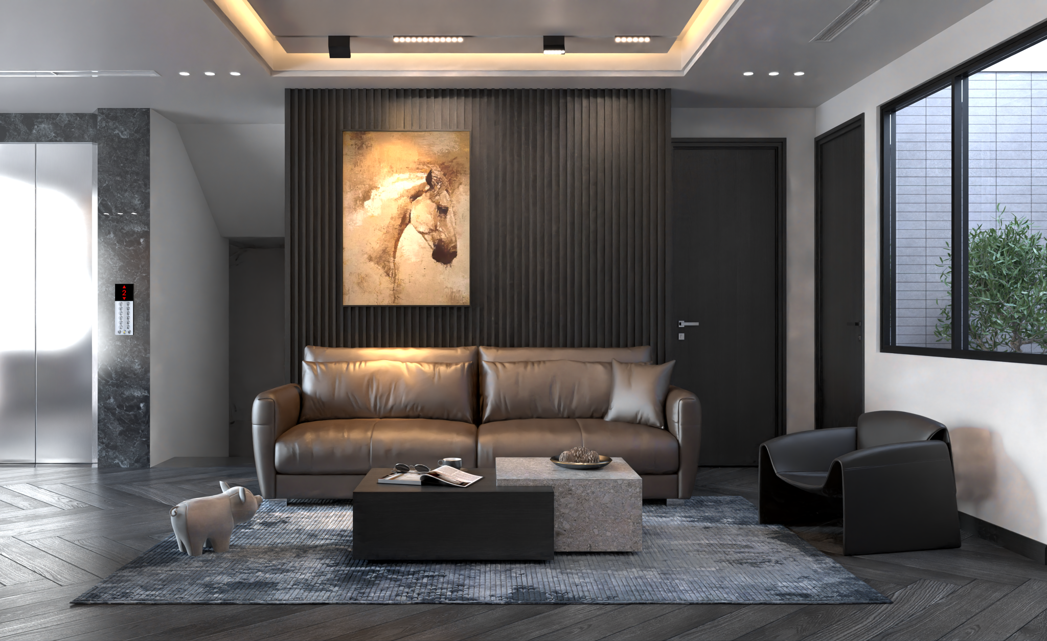 Thiết kế nhà phố 2 tầng hiện đại